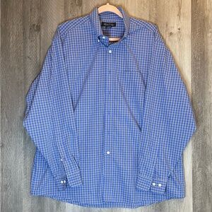 Brooks Brothers Blue Plaid Men's Shirt